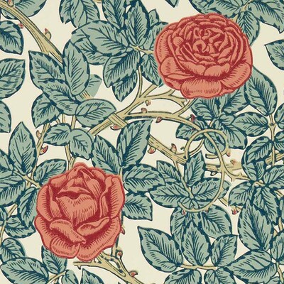 Rambling Rose Emery Blue / Spring Thicket 