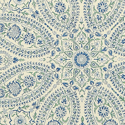 Paisley Circles Blue