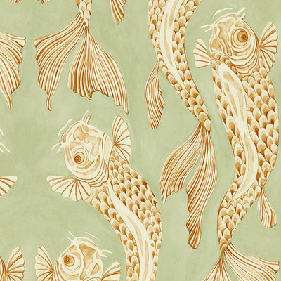 Voyaging Koi Oriental Green / Honey