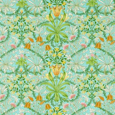 Woodland Weeds Orange / Turquoise