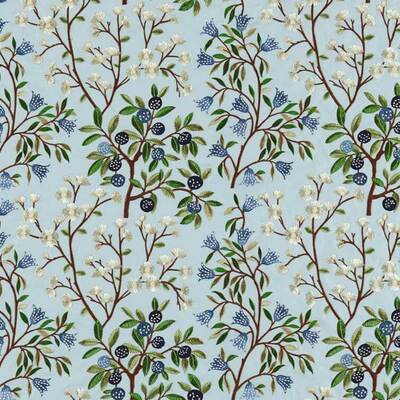 Foraging Embroidery Dawn Blue