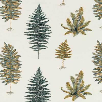 Fernery Embroidery Forest Green