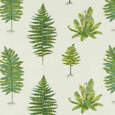 Fernery Embroidery Botanical Green