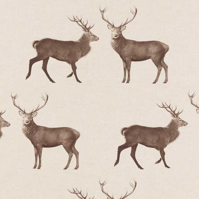 Evesham Deer Linen / Chalk