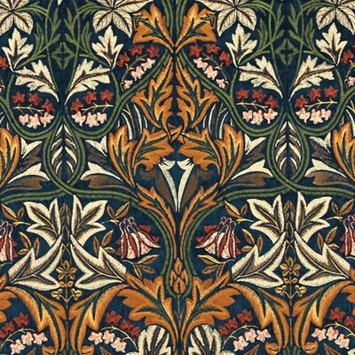 Bluebell Embroidery Indigo / Russet