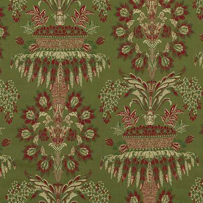 Long Gallery Brocade Olivine/Russet