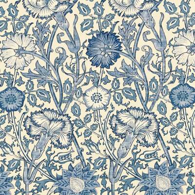 Pink & Rose Vellum/Indigo