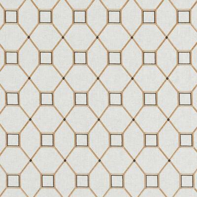 Baroque Trellis Charcoal/Gold