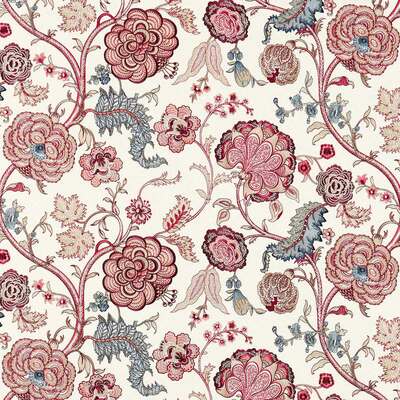 Salisbury Embroidery Crimson