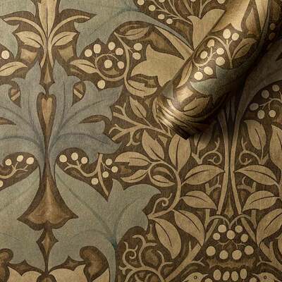 Voysey's Damask Bronzed Walnut