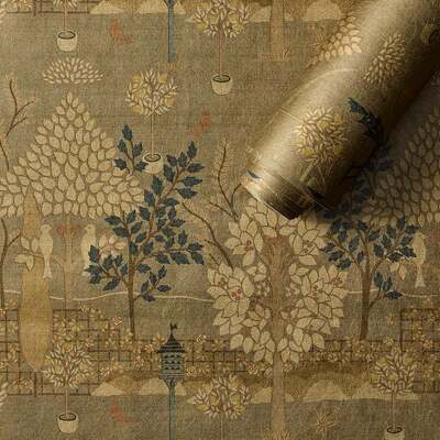 Squire's Topiary Mirror Gold
