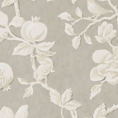 Magnolia and Pomegranate Silver/Linen