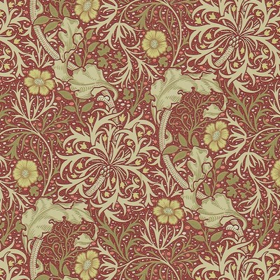 Morris Seaweed Red/Gold