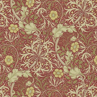 Morris Seaweed Red/Gold