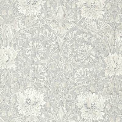 Pure Honeysuckle and Tulip Print Light Grey Blue