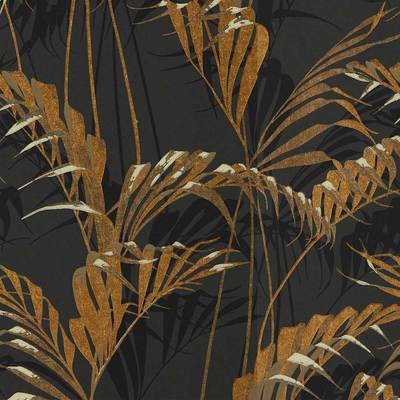 Palm house Charcoal/gold
