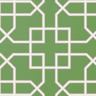 Hapton trellis Botanical green