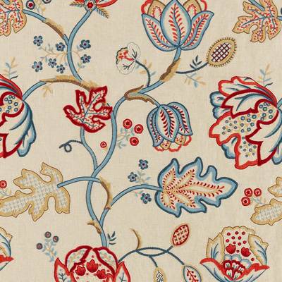 Theodosia Embroidery Wine/Indigo