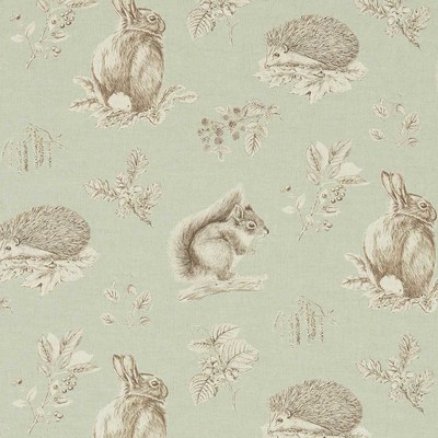 Squirrel & Hedgehog Seaspray/Charcoal