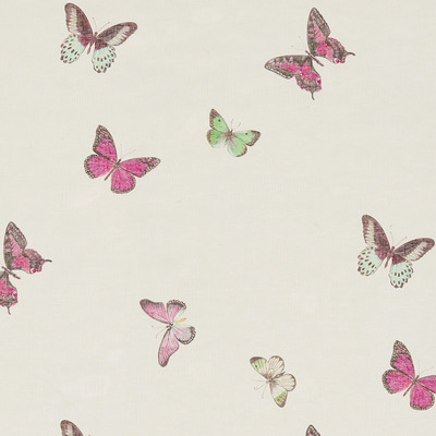 Butterfly Voile Fuchsia/Cream